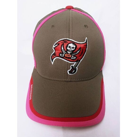 Tampa Bay Bucs Crucial Catch Kathy Reebok Onfield Hat-Size S/M Nice Condition - Picture 1 of 6